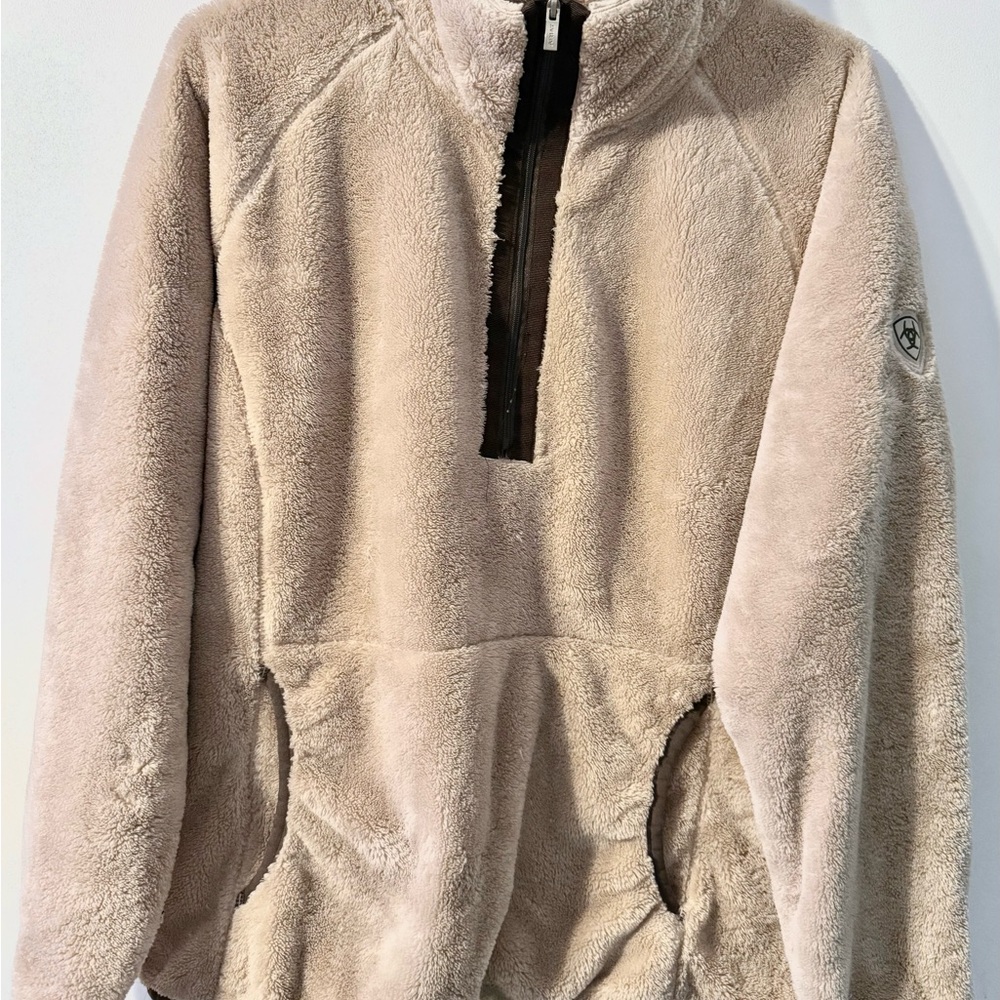 Ariat Women's Beige Fleece Sweater